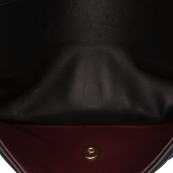 Jumbo Classic Lambskin Double Flap Black - Gaby Paris