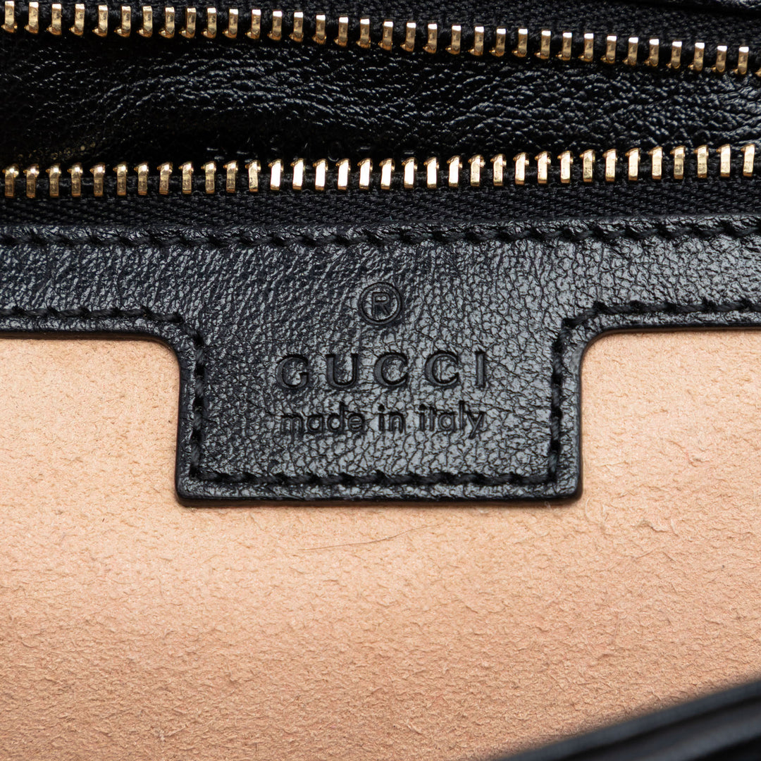Gucci Medium GG Marmont Matelasse Diagonal GG Toile Sac bandoulière