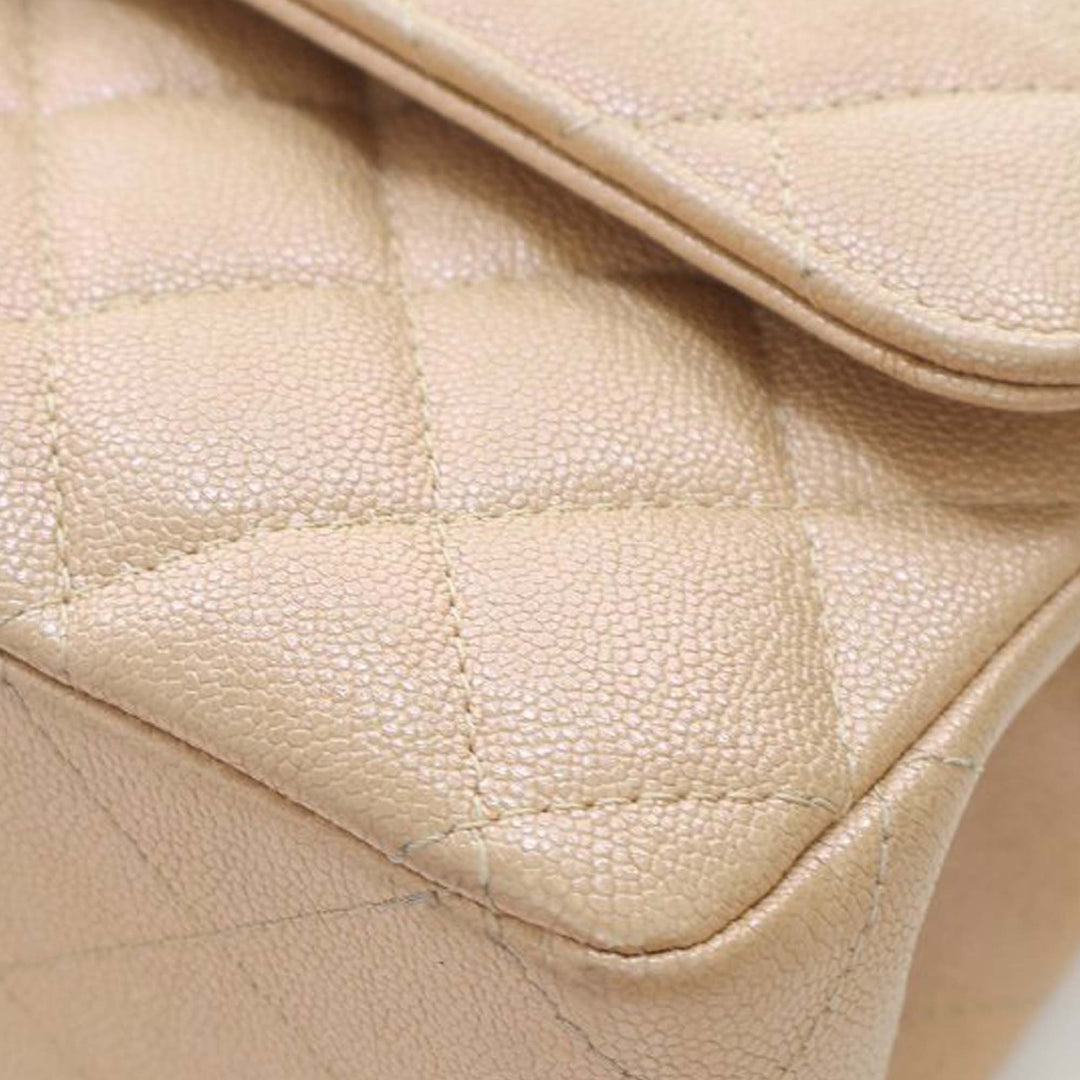 Chanel Medium Classic Iridescent Caviar Double rabat