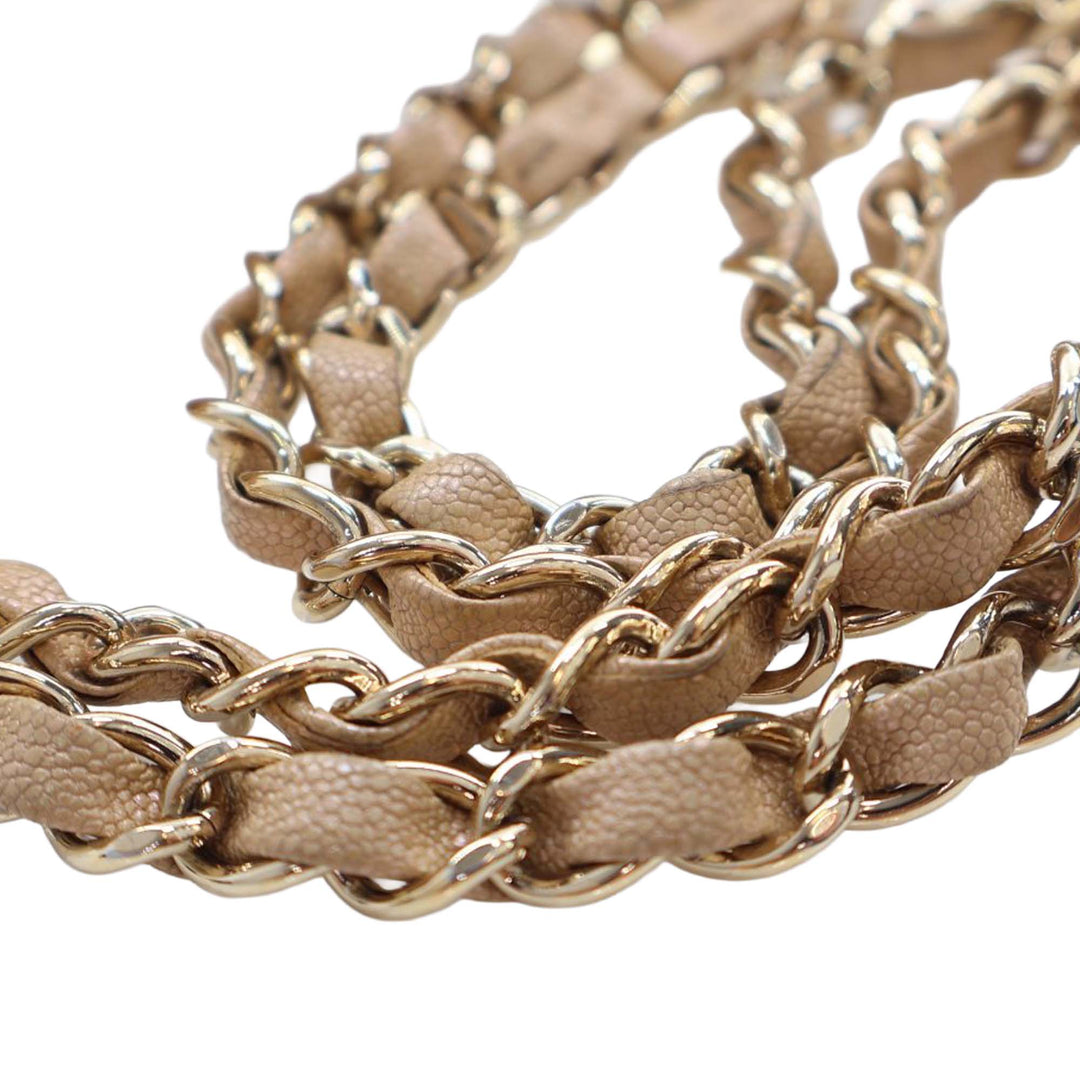 Chanel Medium Classic Iridescent Caviar Double rabat