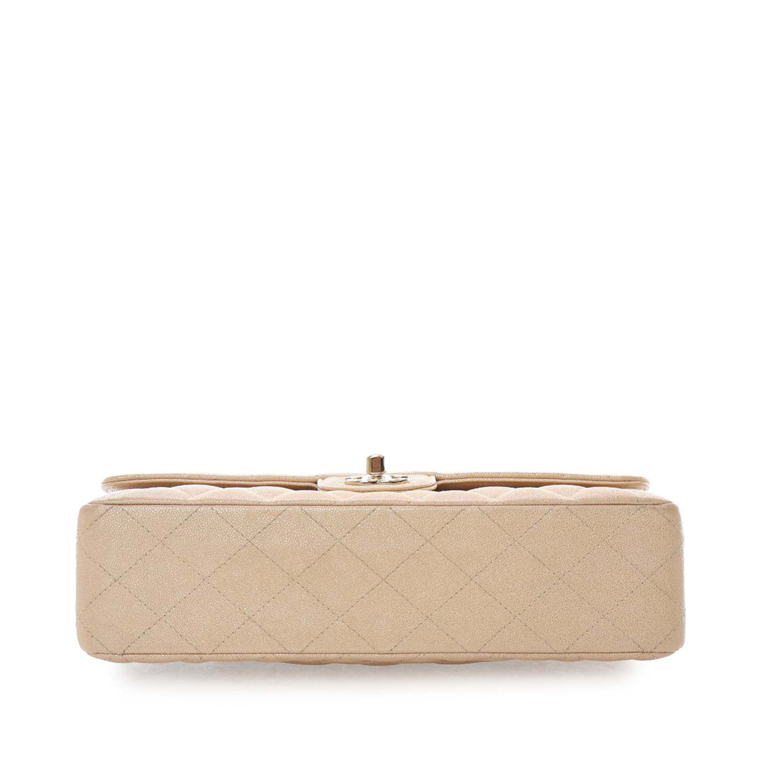 Chanel Medium Classic Iridescent Caviar Double rabat