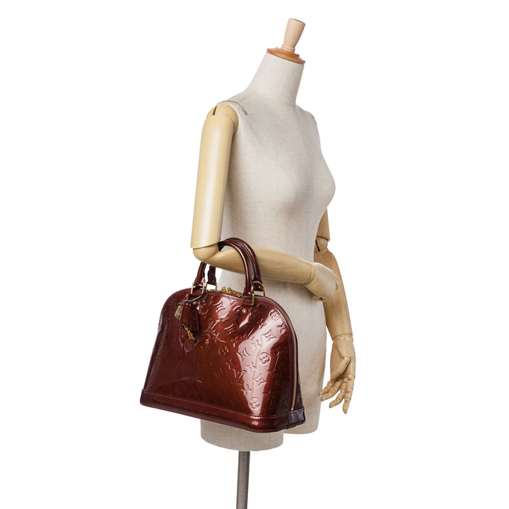 Monogram Varnish Alma PM Red - Gaby Paris