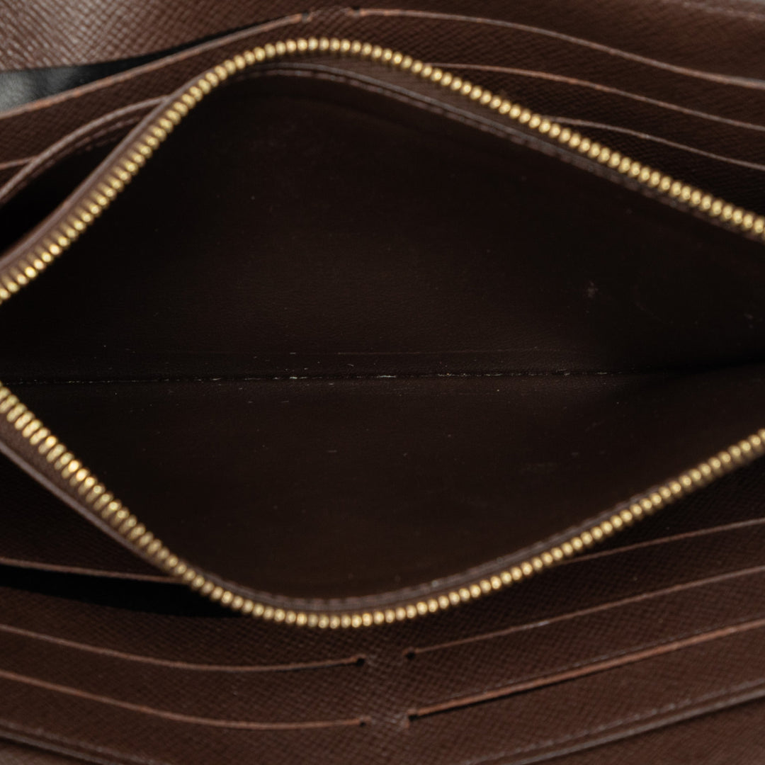 Sarah Portefeuille Damier Ébène Marron