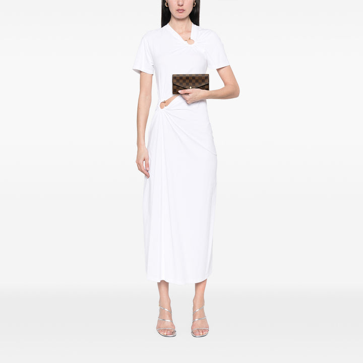 Sarah Portefeuille Damier Ébène Marron