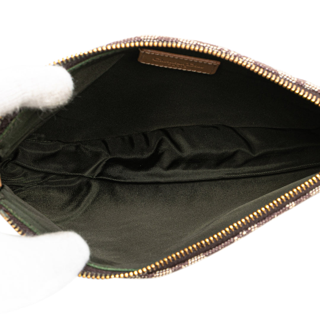 Mini Diorissimo Canvas Saddle Pochette Brown - Gaby Paris