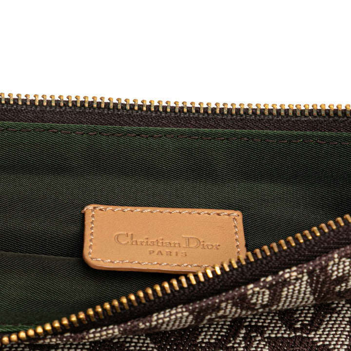 Mini Diorissimo Canvas Saddle Pochette Brown - Gaby Paris
