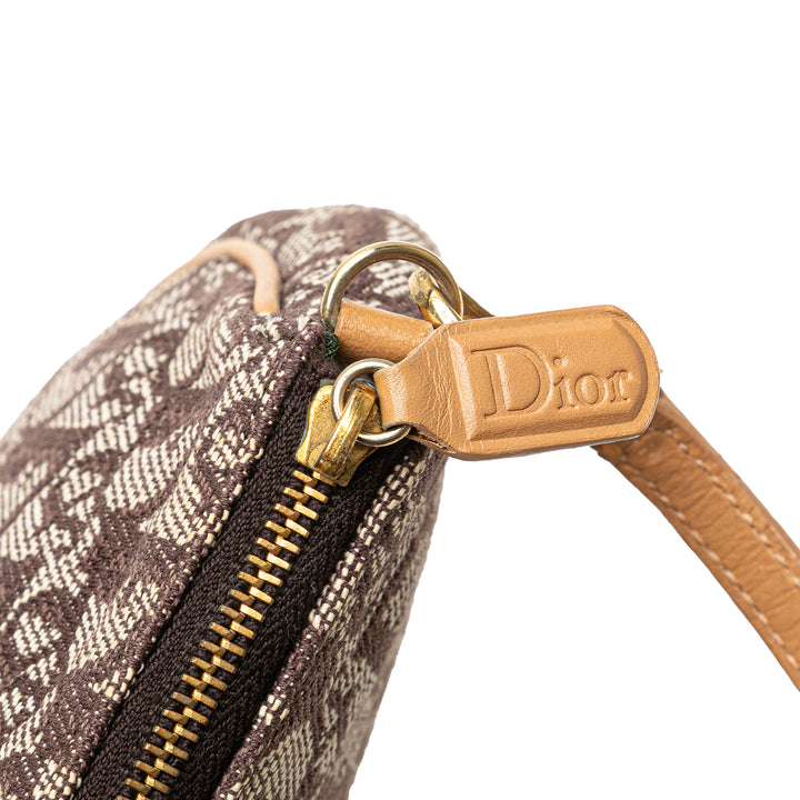 Mini Diorissimo Canvas Saddle Pochette Brown - Gaby Paris