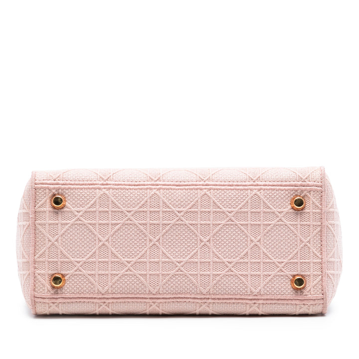 Dior Medium Toile Cannage Lady D Lite – GABY PARIS Authentique