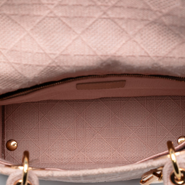 Dior Medium Toile Cannage Lady D Lite – GABY PARIS Authentique