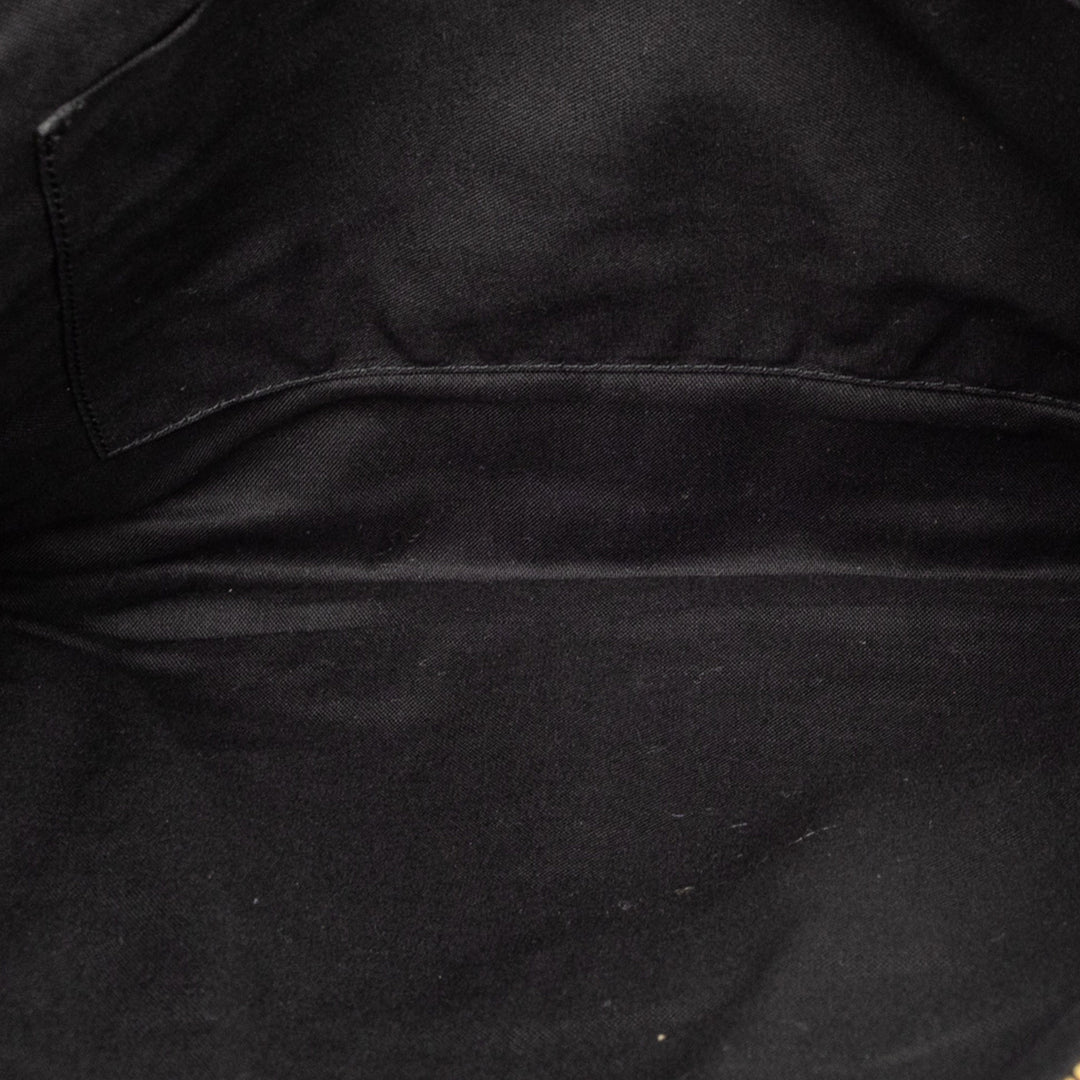 Balenciaga Cuir d’agneau Motocross Metallic Edge Flat Pochette