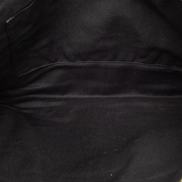 Balenciaga Cuir d’agneau Motocross Metallic Edge Flat Pochette