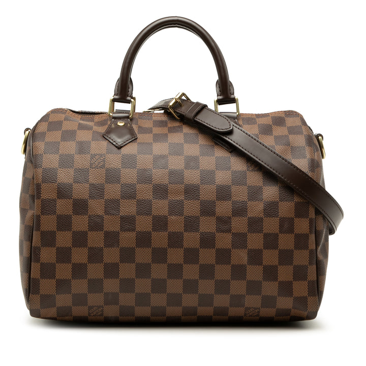 Louis Vuitton Speedy Bandouliere 30 Toile Damier Ébène