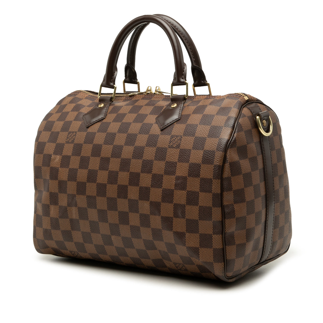 Louis Vuitton Speedy Bandouliere 30 Toile Damier Ébène