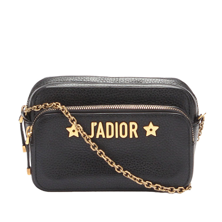 J'Adior Camera Case Clutch with Chain Black - Gaby Paris