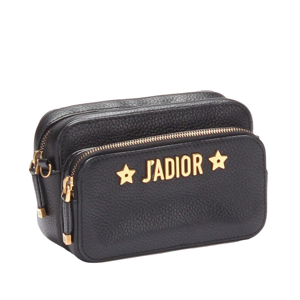 J'Adior Camera Case Clutch with Chain Black - Gaby Paris