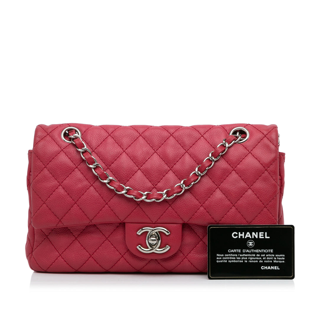 Medium Classic Caviar Double Flap Red - Gaby Paris