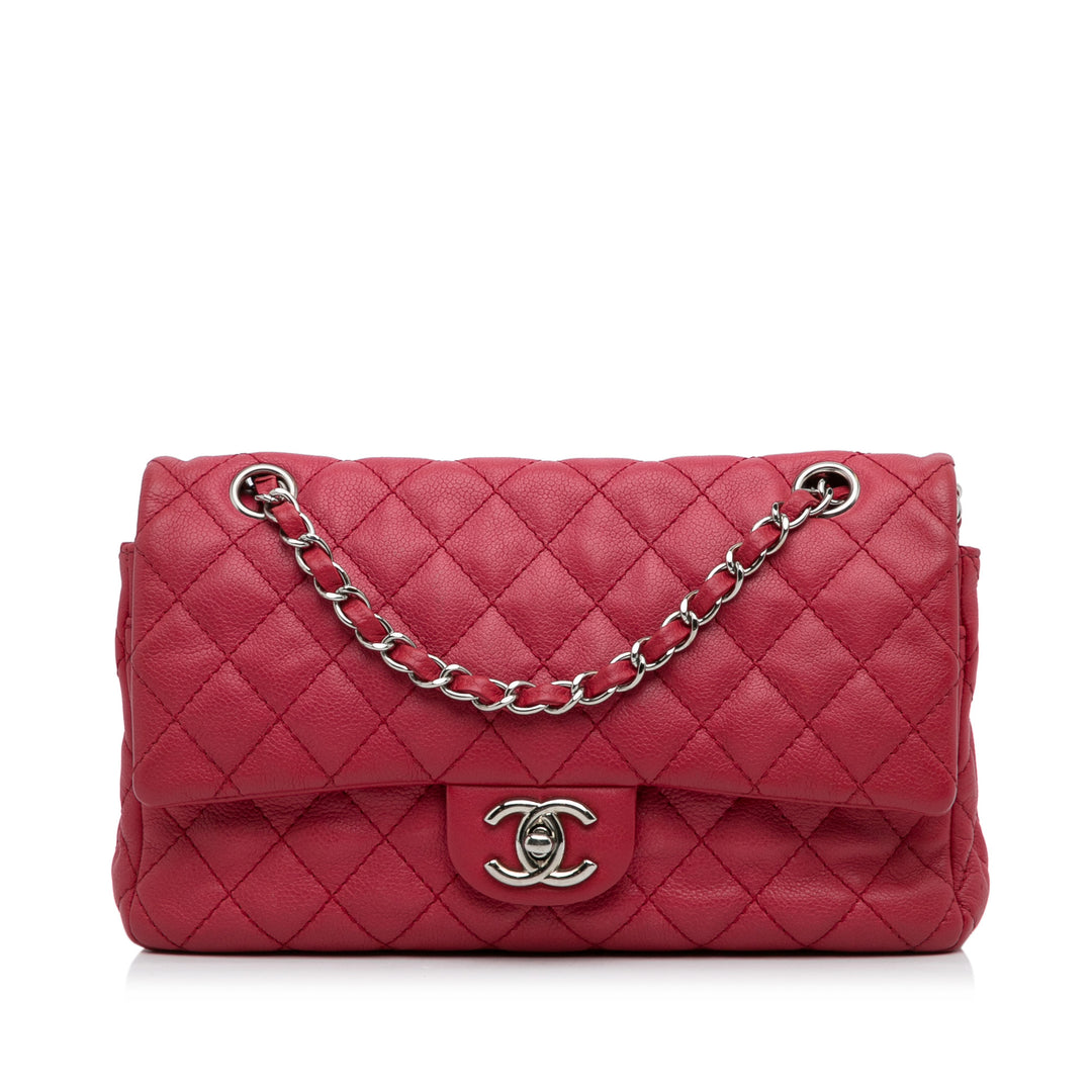 Medium Classic Caviar Double Flap Red - Gaby Paris