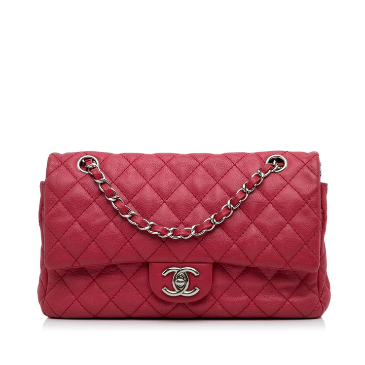 Medium Classic Caviar Double Flap Red - Gaby Paris