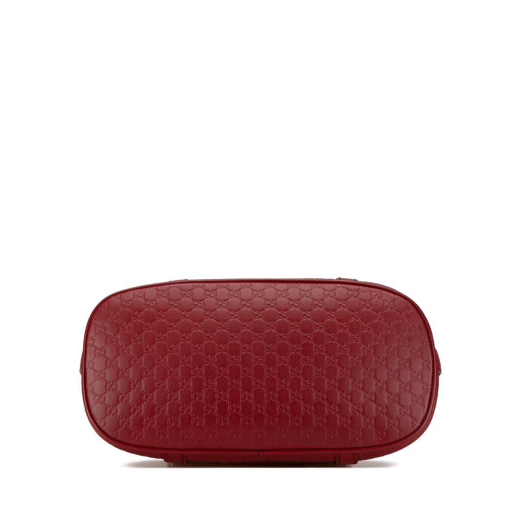 Gucci Mini Microguccissima Dome Satchel Red - GABY PARIS