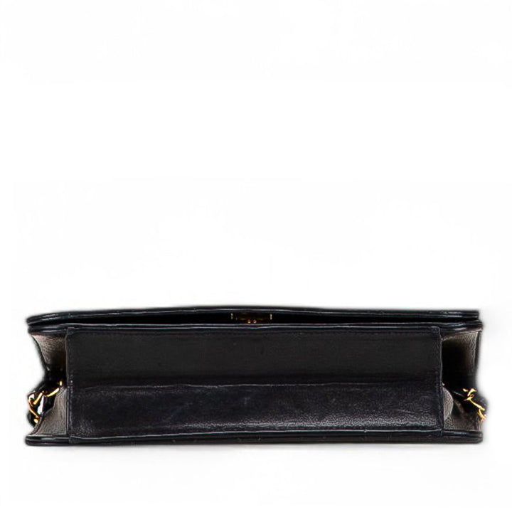 CC Quilted Lambskin Full Single Flap Black - Gaby Paris
