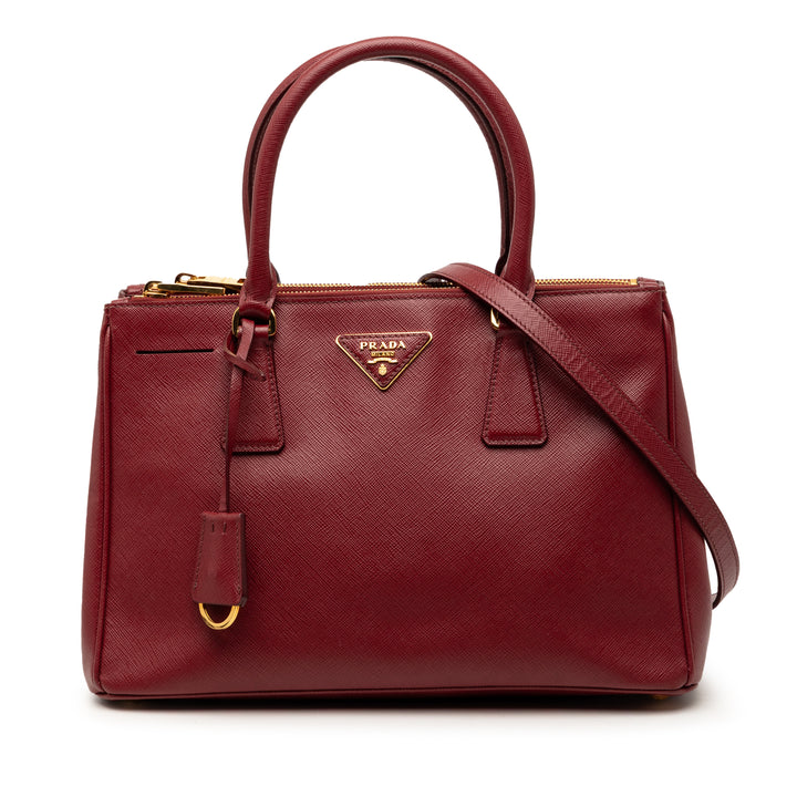 Prada Small Saffiano Lux Galleria Double Zip Sac