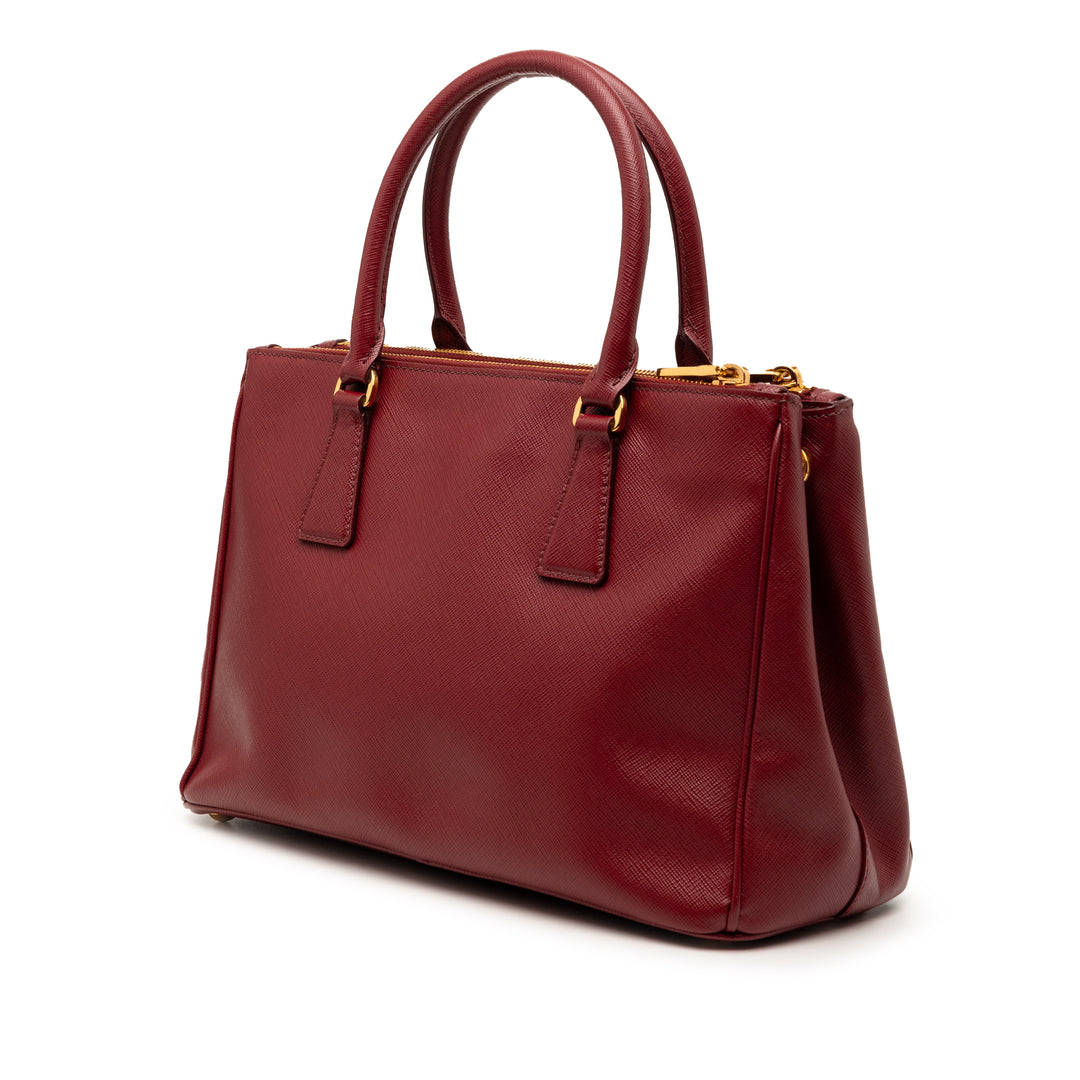 Prada Small Saffiano Lux Galleria Double Zip Sac
