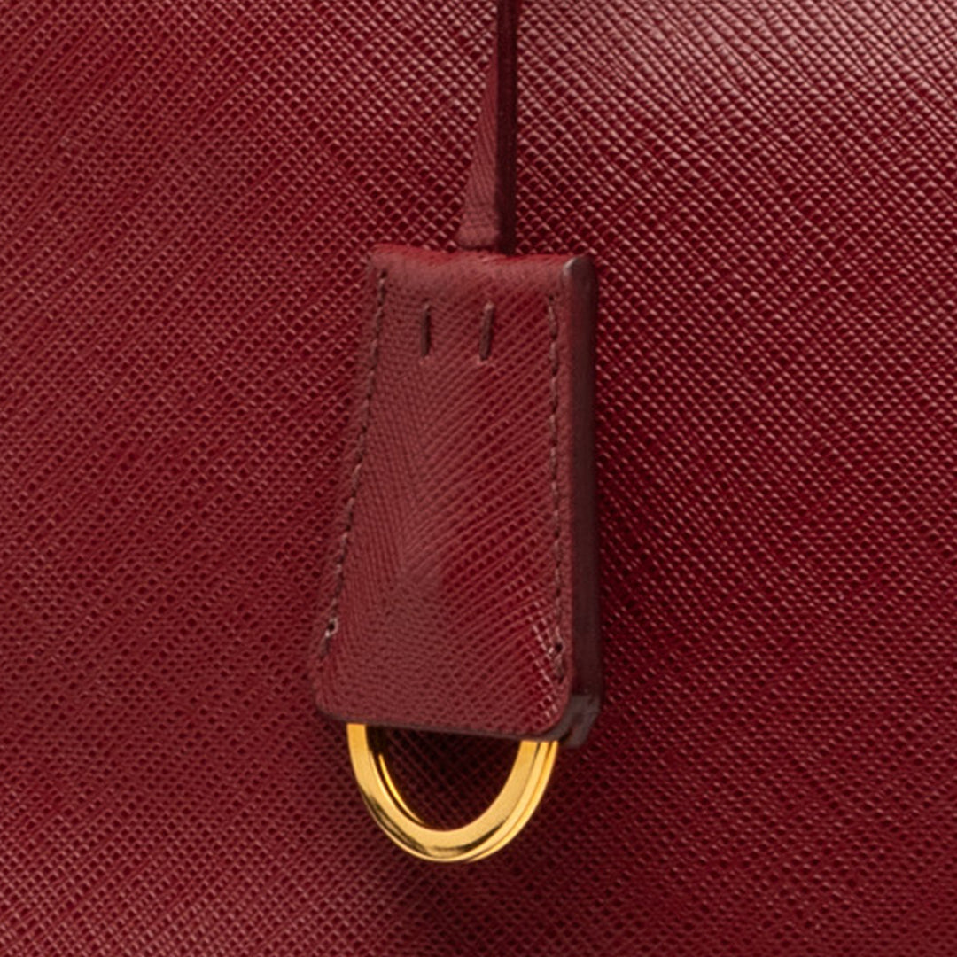 Prada Small Saffiano Lux Galleria Double Zip Sac