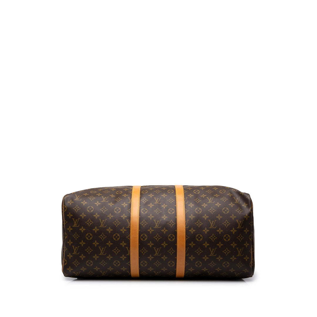 Louis Vuitton Sac de voyage Keepall 55 Monogram Marron – vue 3 – GABY PARIS