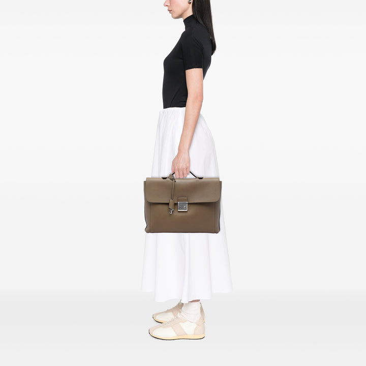 Louis Vuitton Serviette Dorian Porte-documents taurillon Marron – vue 5 – GABY PARIS