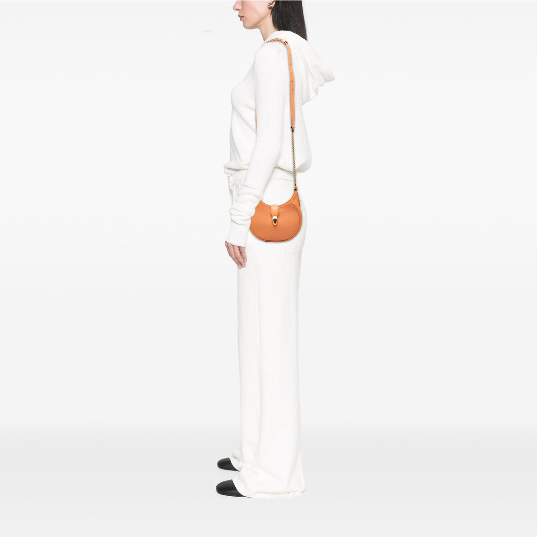 Bvlgari Sac à main Serpenti Ellipse Petit Orange – vue 6 – GABY PARIS
