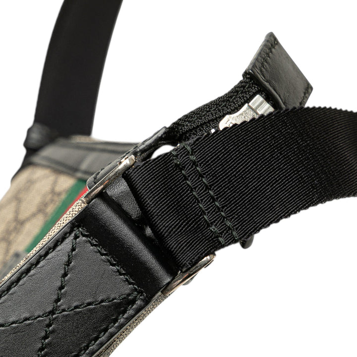 GG Supreme Web Crossbody Brown - Gaby Paris