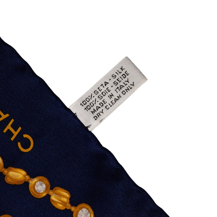 Chanel Gripoix Soie Foulard Bleu – GABY PARIS Authentique
