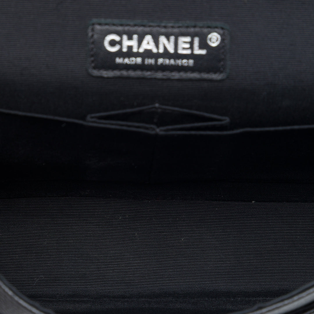 Chanel Medium Classic Tweed et Caviar Double rabat