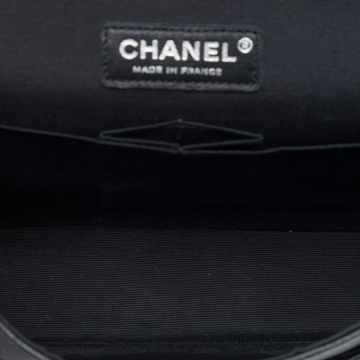 Chanel Medium Classic Tweed et Caviar Double rabat