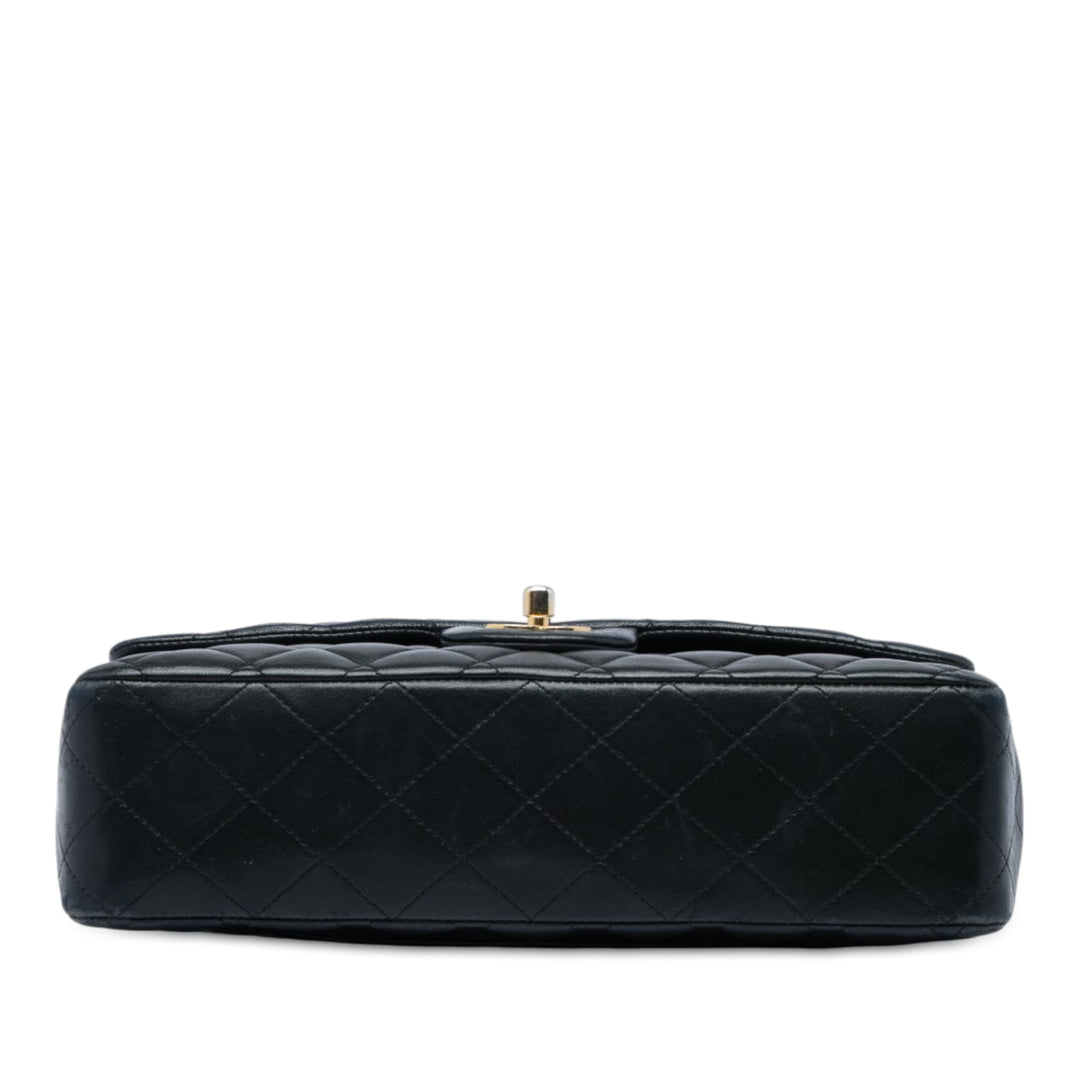 Chanel Classic Double rabat Moyen Cuir d'agneau Noir – vue 3 – GABY PARIS