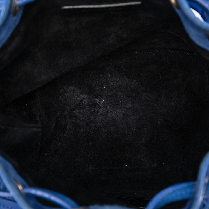 Saint Laurent Small Daim Emmanuelle Fringe Bucket Sac