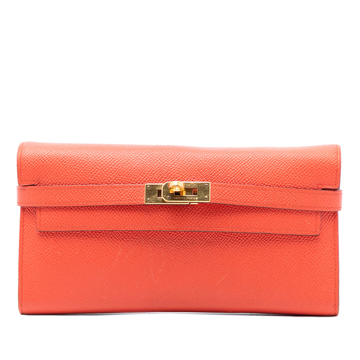 Hermès Epsom Kelly Longue Portefeuille