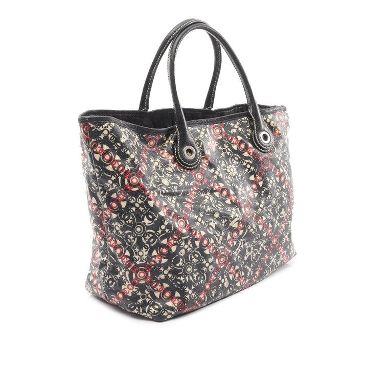 Chanel CC Coated Toile Cabas