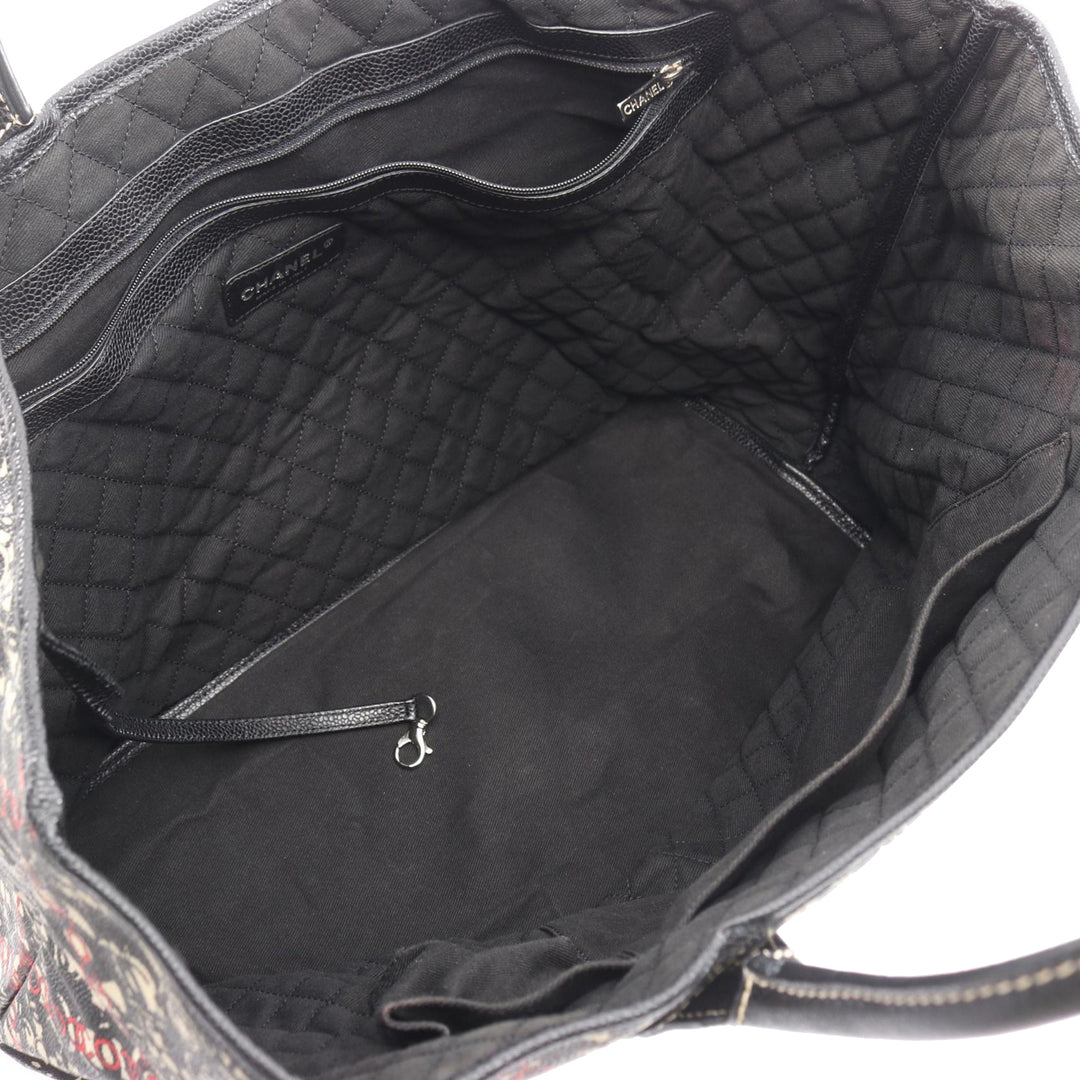 Chanel CC Coated Toile Cabas