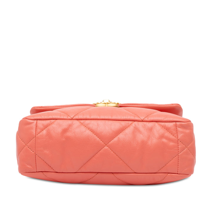 Chanel Medium Lambskin 19 Flap Pink - GABY PARIS