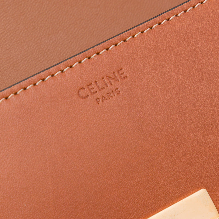 brillant Claude Sac Cuir de veau Marron