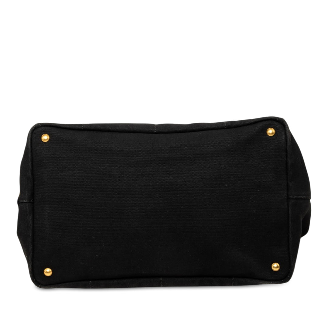 Canapa Logo Cabas Grand Noir