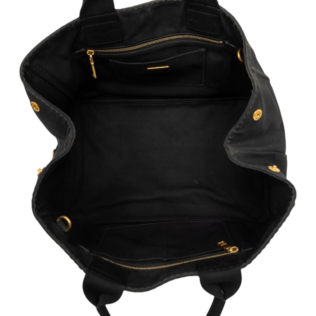 Canapa Logo Cabas Grand Noir