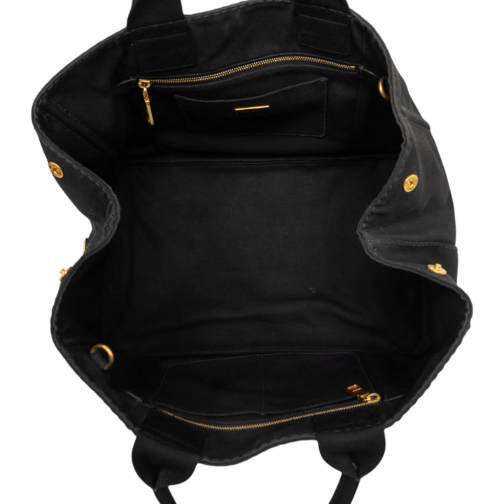 Canapa Logo Cabas Grand Noir