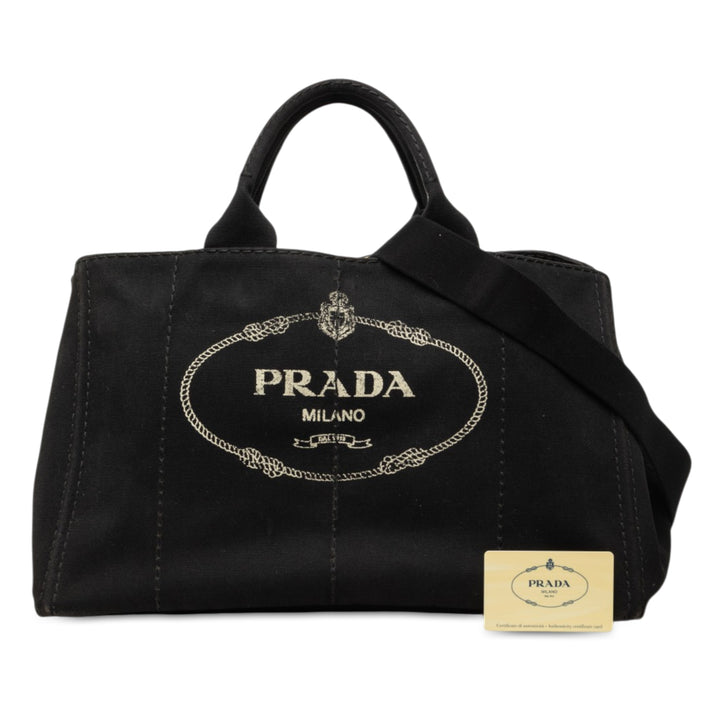 Canapa Logo Cabas Grand Noir