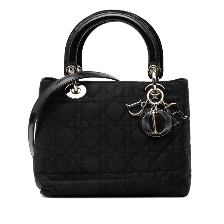 Dior Medium Nylon Cannage Lady Dior