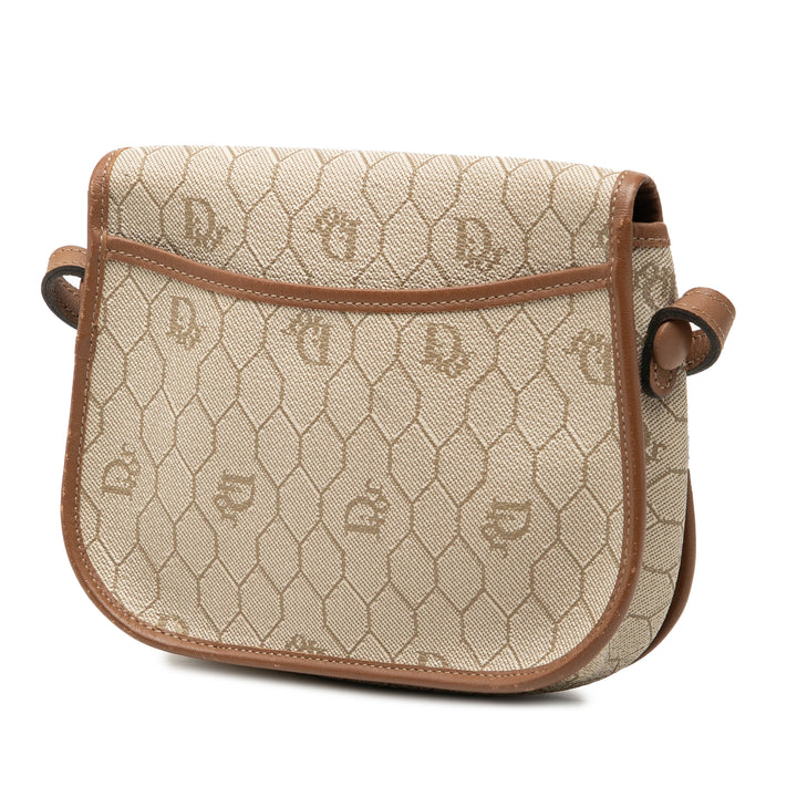 Dior Honeycomb Sac Toile enduite Beige – vue 2 – GABY PARIS