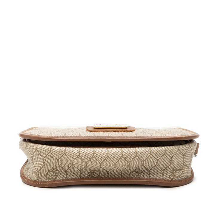 Dior Honeycomb Sac Toile enduite Beige – vue 3 – GABY PARIS