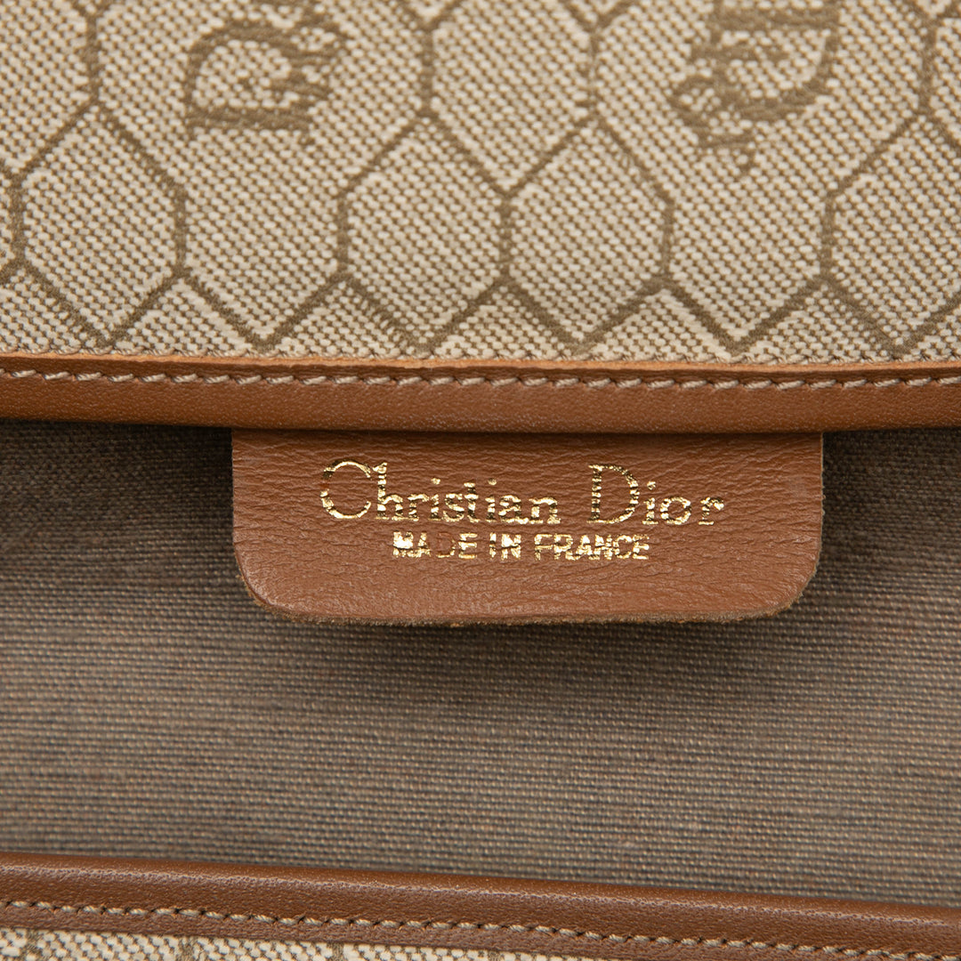 Dior Honeycomb Sac Toile enduite Beige – vue 5 – GABY PARIS