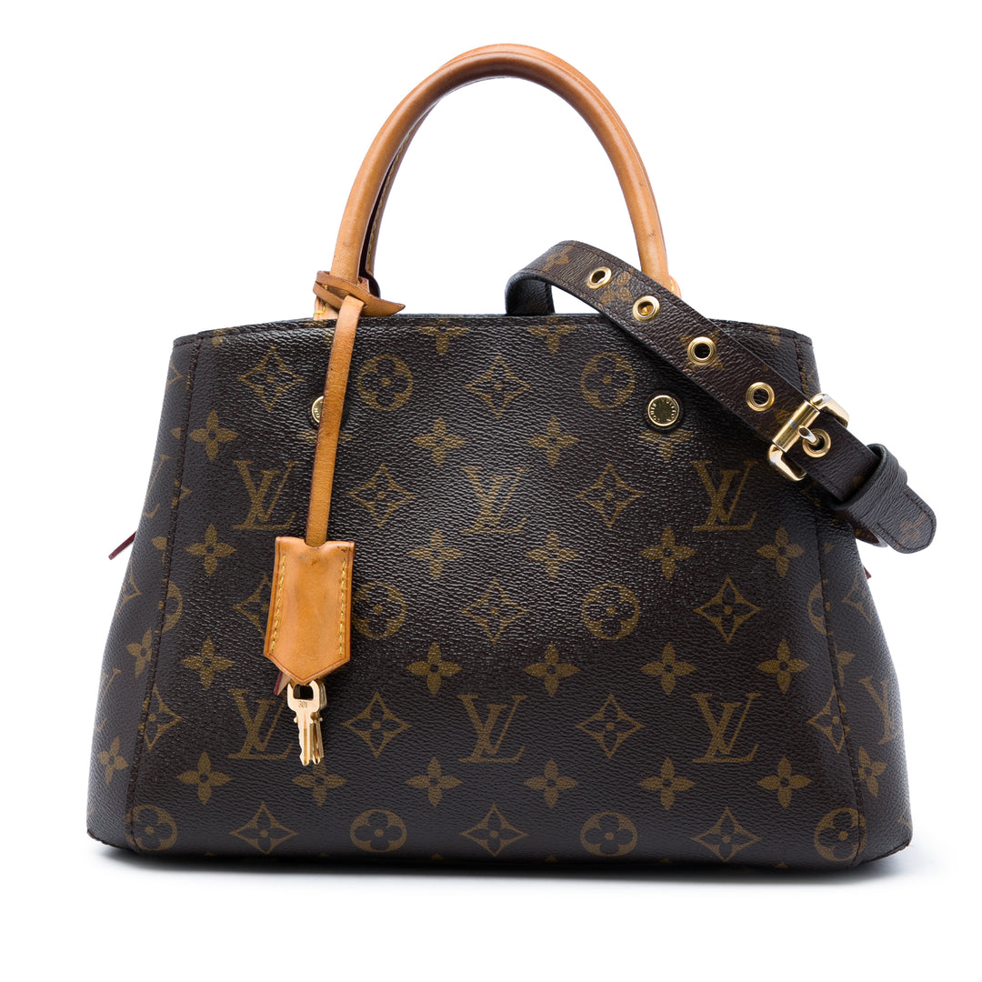 Louis Vuitton Montaigne BB Monogram Marron – vue principale – GABY PARIS